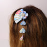 M Maxglam Beauty 1pc Japanese Style Hairpin with Elegant Floral Design, Handmade Kanzashi Hairclip, Kimono Hair Bun Accessory for Prom and Special Occasions