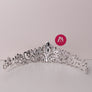 M Maxglam Beauty Dazzling Sparkling Princess Crown Tiara - Handcrafted Rhinestones for Bridal Wedding - Secure Comb Attachment, Glamorous Royal Head Jewelry for Brides and Special Occasions